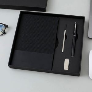 2025 Herringbone <b>Notebook</b> With Usb Flash and Pen Refill Business/Activities/Wedding Souvenirs for Guests Gift Sets - Product Image 1