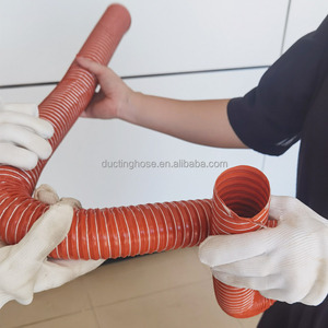 Однослойный силиконовый стеклопластиковый воздуховод системы HVAC часть силиконовый резиновый шланг - Product Image 3