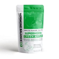 Thé personnalisé pour l'équilibre hormonal des femmes, mélange de feuilles de framboisier rouge et de menthe verte