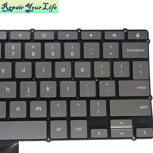 ภาษาอังกฤษแบบอเมริกันแป้นพิมพ์แล็ปท็อปสำหรับ <span class=keywords><strong>Lenovo</strong></span> IdeaPad SLIM 350I <span class=keywords><strong>Chromebook</strong></span> <span class=keywords><strong>Flex</strong></span> <span class=keywords><strong>3</strong></span> CB-11IGL05 <span class=keywords><strong>Flex</strong></span> <span class=keywords><strong>3</strong></span> CB-11M735 SN20X54700 สีเทา - Product Image 3