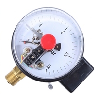 High Precision Vibration Resistant Brass Connection Industrial Manometer 100mm Electric Contact Pressure Gauge