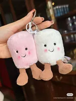 Porte-clés en peluche guimauve 2026 Nouveauté Breloque de sac douce Style Jellycat Mignon Cadeau pour filles Remplissage en coton PP Âges 8-13