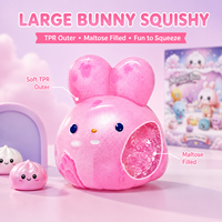 Lot de 25 jouets sensoriels TPR en forme de lapin, remplis de maltose, assortis, en boîte cadeau, pour la vente en gros