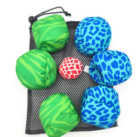Ensemble de bowling en tissu polyester rembourré, Hacky Sack coloré, mini ballon de rugby pour jouets, lot de jouets souples pour enfants, 750G, unisexe
