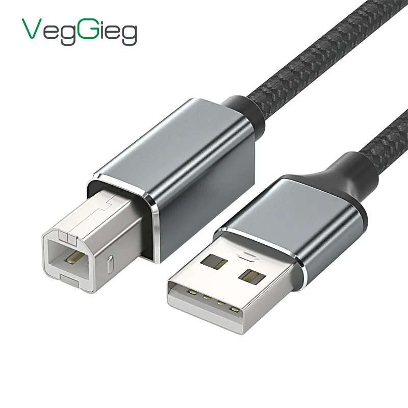 저렴한 케이블 Usb2.0 A 남성 B 남성 1M 1.5M 2M 3M 고속 호환 블랙 Usb 2.0 프린터 케이블