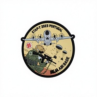 Patch Logo 3D Kustom dari Karet Silikon Lembut PVC dengan Embos, Patch Taktis Karet PVC Lembut dengan Perekat Velcro