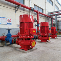 Pompe à incendie électrique verticale monophasée à haut rendement avec turbine en acier inoxydable 304, longue durée de vie pour les incendies municipaux