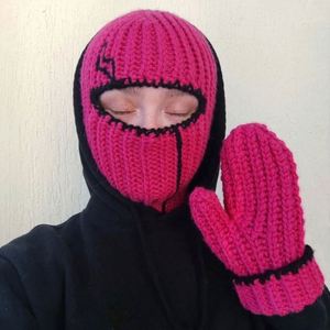 Gorros de Invierno de Ganchillo Hechos a Mano para Hombre y Mujer, Máscaras Faciales, Gorros de Halloween, Balaclavas, Máscaras de Esquí, Venta al Por Mayor - Product Image 3