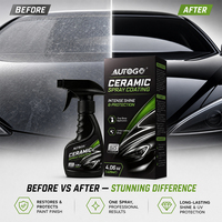 AUTOGO Spray de Revestimiento Cerámico 120ml Fórmula Líquida Nano SiO2 Hidrofóbico Brillo Rápido Protección de Pintura Detallado Automotriz CN