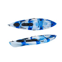 Kayak de pêche simple pour adultes, en plastique, 3.1 à 4m de long, bateau (m), pas cher, avec garantie de 3 ans