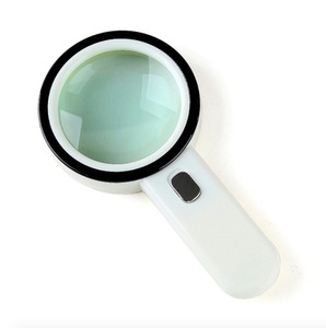 Lupa con 12 LED, Lente Doble de 10X, Lupa Iluminada para Personas Mayores, para Leer Monedas, Sellos, Degeneración <span class=keywords><strong>Macular</strong></span> - Product Image 1