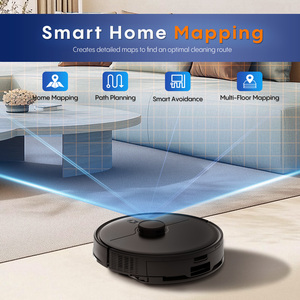 Aspirateur robot et serpillière A6 Pro 5000Pa 3 en 1 Navigation laser LDS Autonomie de 145 minutes Robot de nettoyage automatique des sols - Product Image 5