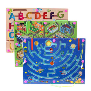 FQ marque en bois éducatif de <span class=keywords><strong>labyrinthe</strong></span> magnétique perles jouets pour enfants - Product Image 1