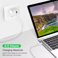 Cable de Carga Rápida USB C a USB C de 60W, 1M 2M 5A, Cargador USB C para Teléfono Móvil Samsung, Compatible con Cámara, Computadora, Banco de Energía