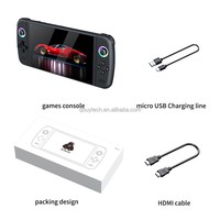 Console de jeu portable rétro M27 avec écran IPS de 7 pouces, 20 000 jeux intégrés, joystick 3D RVB