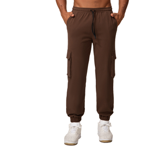 Pantalon de jogging cargo pour homme de haute qualité, sportif, à taille élastique, multi-poches, respirant, à séchage rapide, pour la randonnée en plein air, le fitness et les sports - Product Image 1