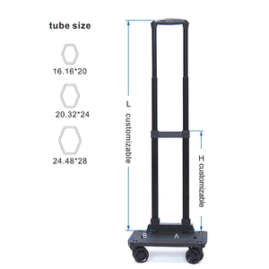3 giai đoạn Kính thiên văn xử lý túi vật nuôi tùy chỉnh nhiệm vụ nặng nề có thể tháo rời Kính thiên văn mở rộng xử lý hành lý - Product Image 1
