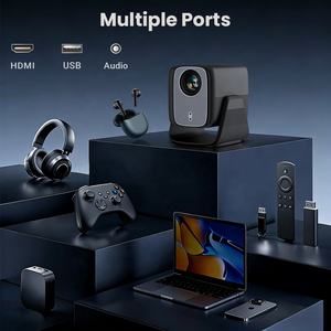 Proyector Hotack X5AR Full HD 1080p, Cine en Casa, Películas 8K, Proyector Portátil Inteligente con Android TV para Juegos - Product Image 4