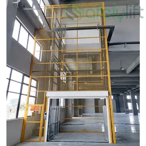 5 Ton Outdoor Freight Small Elevator Goods Lift Platform Vertical Hydraulic Cargo Elevator Lift Price For Sale