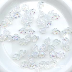 Perles en verre 7x12mm en forme de fleur, perles en vrac pour la fabrication de bijoux, origine Yiwu, printemps 2023 - Product Image 4