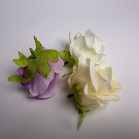 YL Fabrik Großhandel Handgefertigte Künstliche Seidenrosen-Blütenköpfe 15 Farben 6cm Wanddekoration für Hochzeit & Zuhause