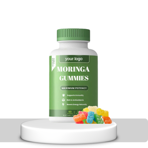 Gummies de feuilles de Moringa biologiques OEM/ODM : Soutien énergétique, immunitaire et digestif – Végétalien pour adultes - Product Image 1