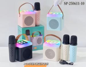 רמקול <span class=keywords><strong>Bluetooth</strong></span> שקוף נייד rgb עם מיקרופונים אלחוטיים כפולים <span class=keywords><strong>k</strong></span> רמקול שיר רמקול חיצוני - Product Image 5