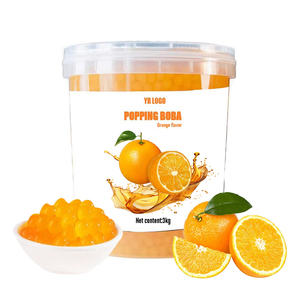 Perles de Boba Éclatantes Orange en Gros pour Garniture de Bubble Tea et Garnitures de Boissons Boba Premium, Idéales pour le Bubble Tea - Product Image 6