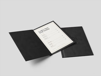 Taiwan disesuaikan Hard Cover Menu buku seni kertas dengan sempurna Binding dan Coil terbuat dari karton