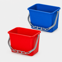 Baiyun Cleaning AF08422 Cubo de fregona rectangular de 10L de plástico PP engrosado con mango ergonómico para el hogar, multicolor