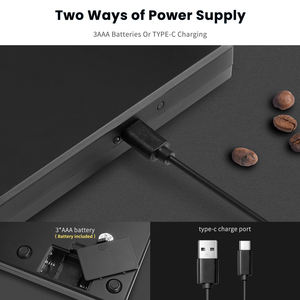 고정밀 3kg/0.1g Led 디스플레이 충전 전자 무게 균형 디지털 에스프레소 스케일 커피 저울 타이머 - Product Image 3