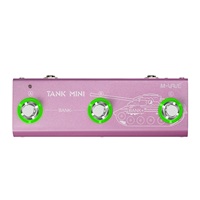 M-VAVE TANK MINI Contrôleur de pied multi-préréglages, 3 banques de préréglages, contrôle +/-, Contrôleur MIDI compact pour effets multiples guitare/basse