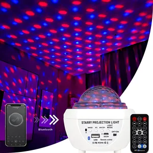Hot 60w Bluetooth Music LED Colorful Starry Sky Projector Lamp For Bedroom Outdoor Party Christmas Festival