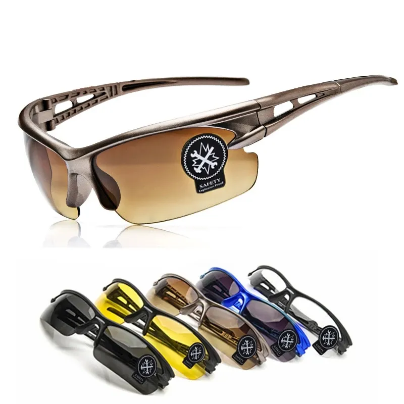Велосипедные очки 2021, квадратные велосипедные спортивные модные мужские солнцезащитные очки ночного видения для вождения автомобиля, распродажа поляризованных противопожарных очков