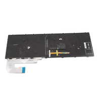 Nouveau clavier rétroéclairé avec pointeur pour ordinateur portable HP EliteBook 850 G5 755 G5 850 G6, cadre argenté, disposition française (FR)