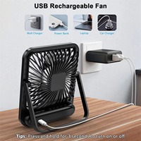 Drops hipping Shopify Fulfillment Agent 2025 Tragbarer USB-Akku mit 5 Geschwindigkeiten Ultra Leiser Tisch-Desktop-Lüfter für das Büro