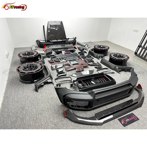Kit d'Amélioration Style R, Kit Carrosserie avec Pare-chocs de Voiture, Échappement et Capot Carbone pour Mercedes Classe <span class=keywords><strong>G</strong></span> G63 W464 AMG G550 G500 - Product Image 3