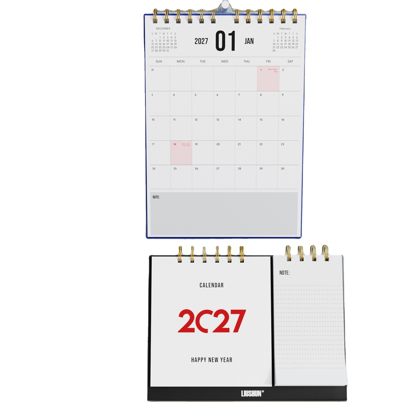 Custom Printed Paper Calendars 2027 Promotional
