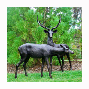 Outdoor <strong>Garden</strong> Life Size Bronze Stag Casting Life Size Brass Bronze Deer <strong>Garden</strong> Statues <strong>Sculpture</strong> <strong>for</strong> <strong>Sale</strong> - Product Image 1