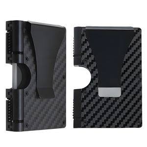 एक्स-वर्ल्ड स्लिम न्यूनतम एल्यूमीनियम धातु कार्ड धारक छोटे आकार का रफिड क्रेडिट कार्ड पासपोर्ट फोटो के लिए पैसे की क्लिप - Product Image 2