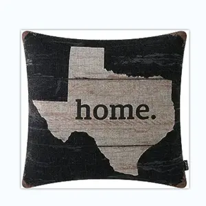 Fodera per cuscino da tiro in lino a doppio lato di alta qualità con bandiera dello stato del Texas