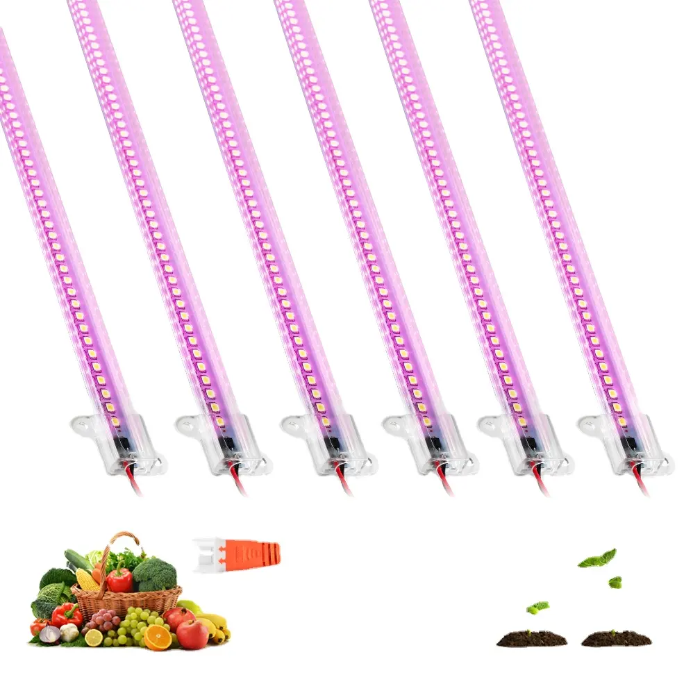 Dikey tarım için tam spektrum T8 kapalı hidroponik bahçecilik LED tüp bitki büyütme ışıkları