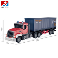 Camion de transport de conteneurs RC 2,4 G 6 canaux de haute qualité, remorque à grande vitesse avec câble USB prêt à l'emploi