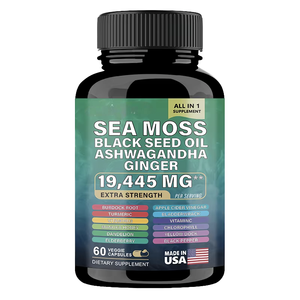 Capsules de Nori multi-ingrédients pour adultes, très vendues - Compléments alimentaires naturels et biologiques pour améliorer la mémoire et le sommeil, 60 capsules - Product Image 1