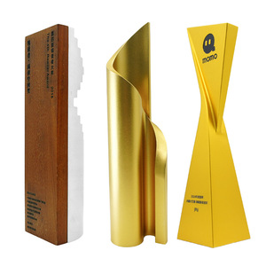 Trofeo de Metal Personalizado Hua Rui, Diseño Geométrico, Regalos Empresariales, Premios para Conferencias, Fabricación Profesional - Product Image 2