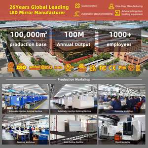 Mỹ phẩm các nhà sản xuất Loại C có thể sạc lại make up LED Tabletop Vòng đèn trang điểm Organiser Vanity gương với lưu trữ - Product Image 2