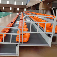 Gradins de stade extérieur rétractables télescopiques en plastique aluminium Tribune Sièges de stade