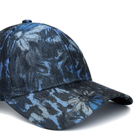 Gorra de Béisbol de Alta Calidad para Mujer, 6 Paneles, Estructurada, con Diseño Floral Jacquard