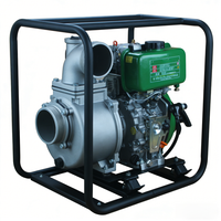 Bomba de Agua Centrífuga Portátil Pequeña de Diésel con Baja Presión, Flujo de 65m/h, 5.5HP, para Riego Agrícola