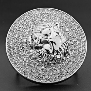 High Quality Inner Size 39mm Customized Zinc Alloy lion Head Western Name Plate <strong>Belt</strong> <strong>Buckle</strong> - Product Image 4